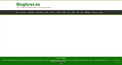 Desktop Screenshot of blogforex.es